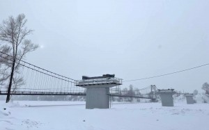 Республика Алтай: строительная готовность моста через Катунь составляет более 40%